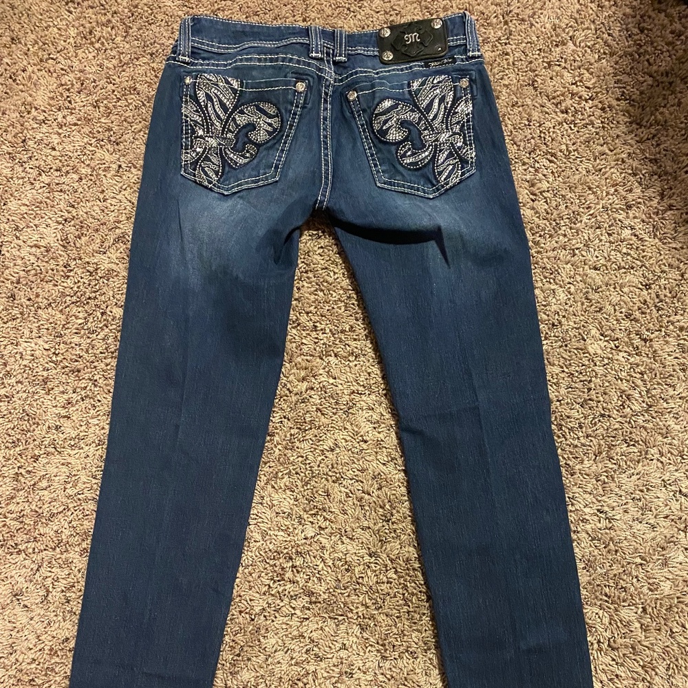 Miss me jeans, straight leg, size 28
